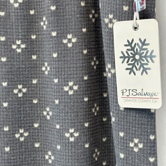 PJ Salvage Drawstring Mini Heart Print Lounge Sleep Pant - Charcoal Grey - Picture 3 of 7